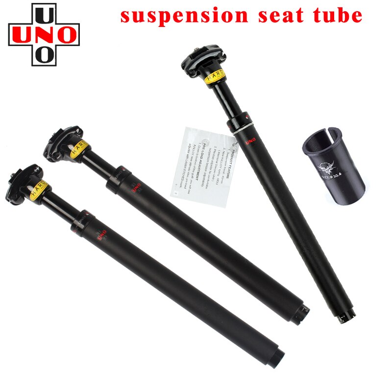 UNO Suspension bicycle seatpost 27.2/ 31.6 X350MM seat post aluminium bike shock absorption Damping seat tube