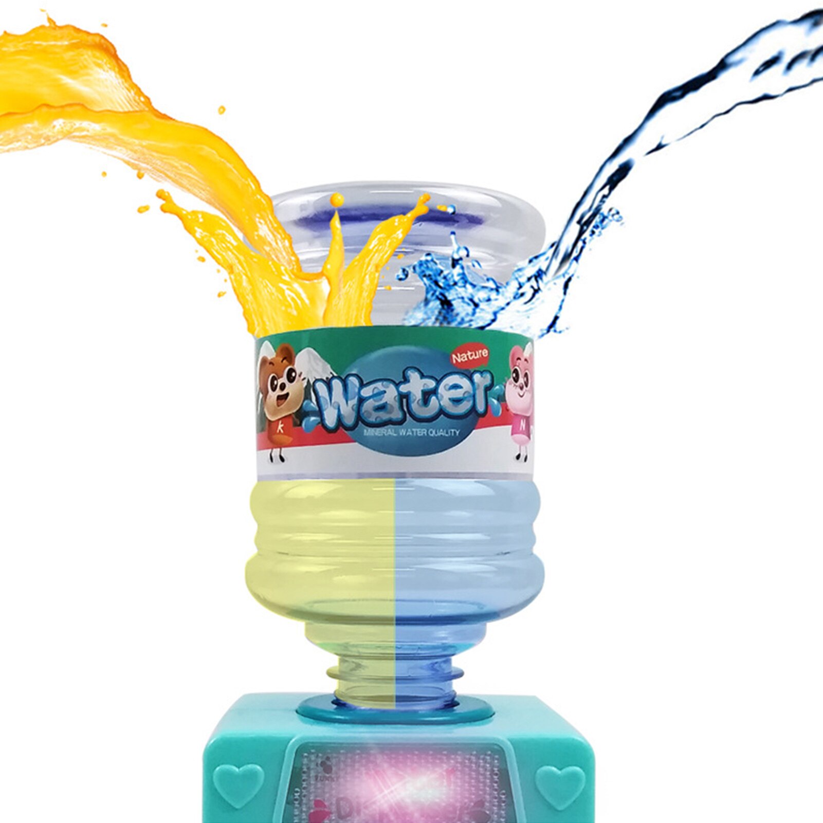 Mini søde simulering drikke vanddispenser med lys lyd børn leger legetøj til dukke tilbehør børn pædagogisk legetøj