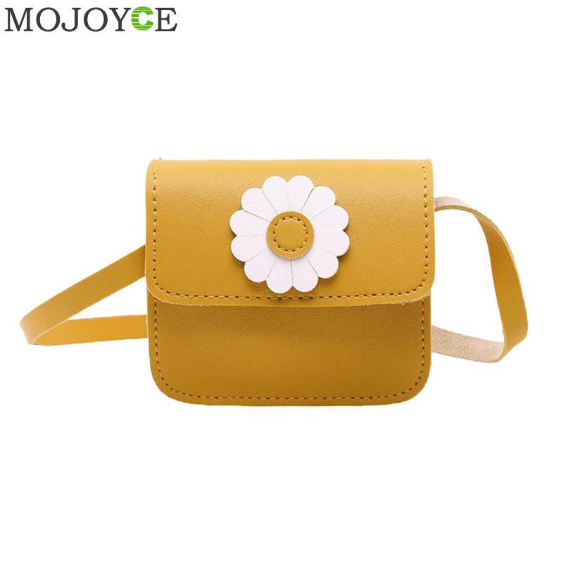 Bébé filles fleur Sac de messager enfants porte-monnaie Sac à main kawaii épaule sacs à bandoulière Sac A Dos bolsas feminina Mujer: Jaune