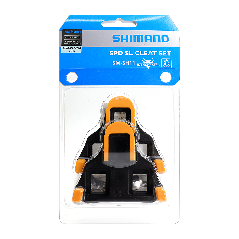 SHIMANO SPD-SL SH10 SH11 SH12 pedały do ​​rowerów szosowych 0/6/2 stopni samoblokujące pedały knagi do części rowerowych R540 R550 R8000: YELLOW