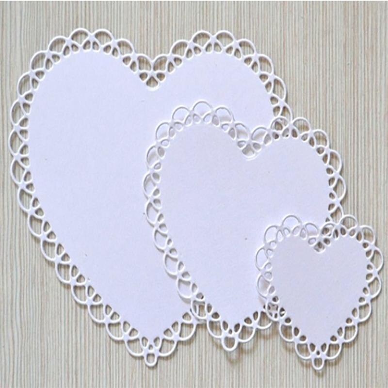 Heart Frames Metal Cutting Dies Wedding Invitation Card Embossing Die DIY Scrapbooking Photo Album Embossing Paper Cards