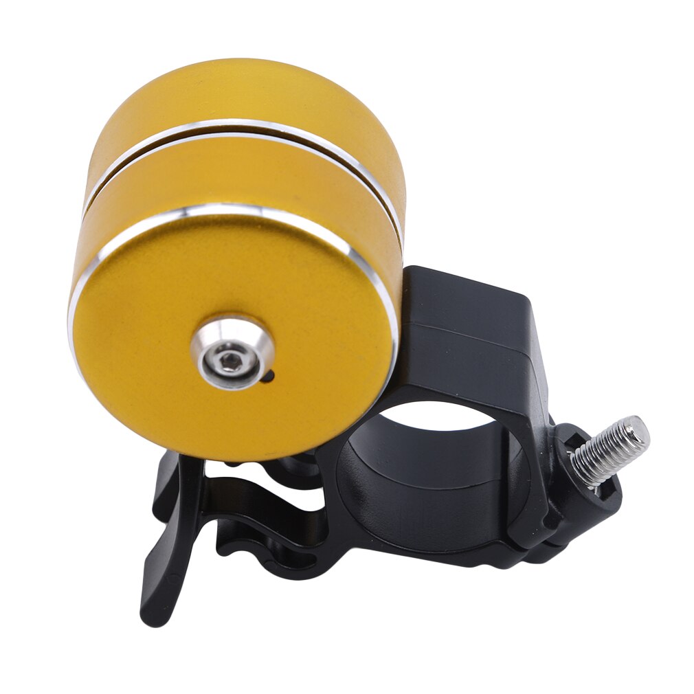 Timbre de bicicleta de dos botones, sonido de timbre de bicicleta, timbre de manillar de bicicleta, alarma potente: yellow