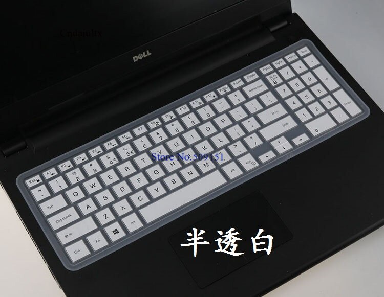 15 17 inch laptop toetsenbord cover skin Voor Dell Inspiron Ins 15 3000 5000 15CR 5547 15MR 3542 5547 15C 7559 3542 5547: White