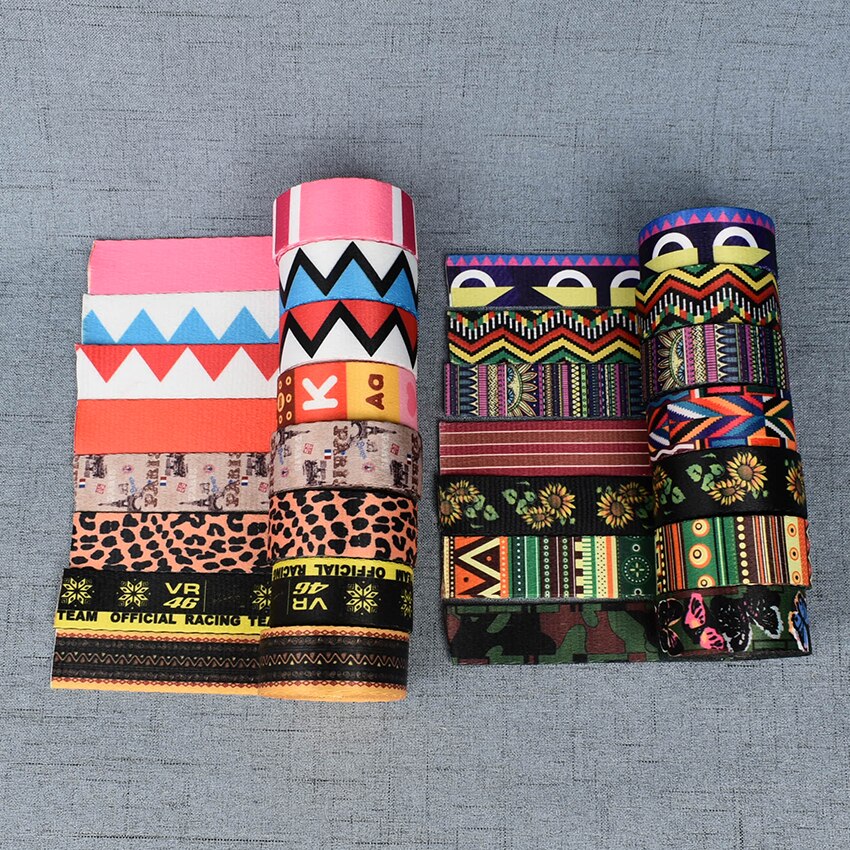 Ruban de sangle 5 Yards de largeur 25mm, sangles en corde pour chien, collier pour animaux domestiques, harnais, sac à dos, Textile, vêtements, accessoire