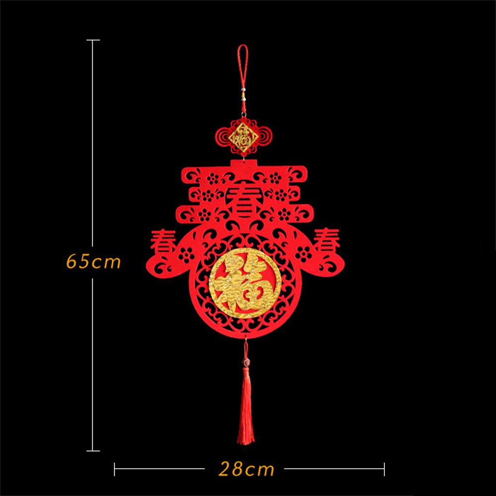 Chinese Year Fu Character Pendant Ornaments Year Decorations Door Painting: 4