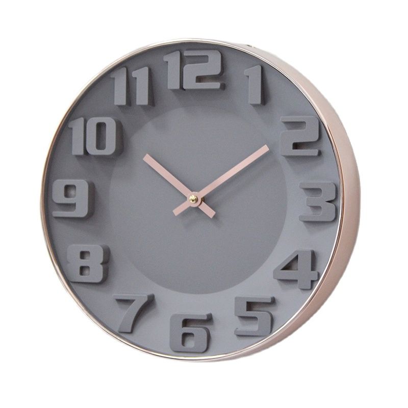 Rose Gold 3D Wanduhr Küche Uhren Große Wohnzimmer Stille Schlafzimmer Mechanismus Uhr Wohnkultur Relogio De Parede SC576