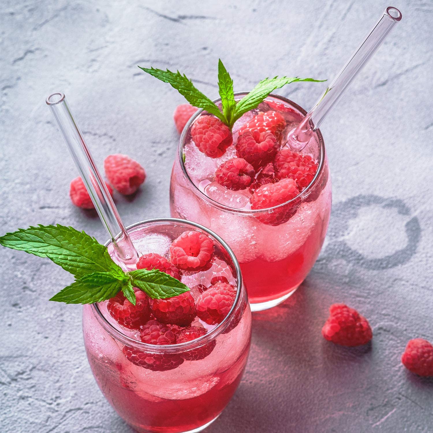 Opakovane použiteľné sklenené slamky smoothie slamka na pitie na mliečne kokteily mrazené nápoje sada slamiek na nápoje