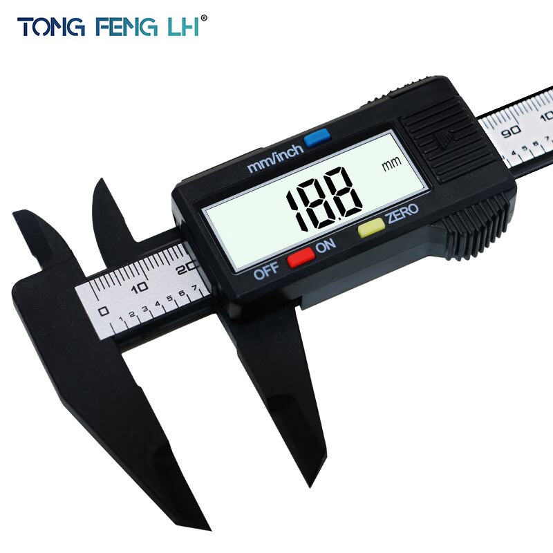 Tongfenglh 150Mm 6Inch Lcd Digitale Elektronische Carbon Fiber Schuifmaat Gauge Micrometer