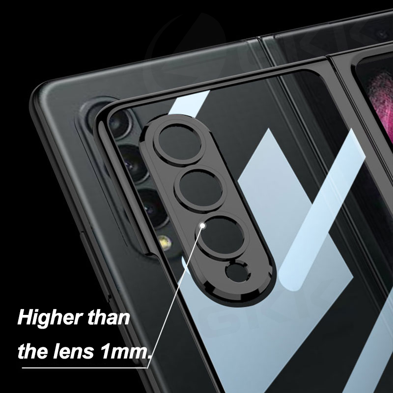 GKK Luxe Plating Screen Glass Cover Voor Samsung Galaxy Z Fold 4 Case Camera Bescherming Hard Plastic Voor Galaxy Z Fold4 5 Case