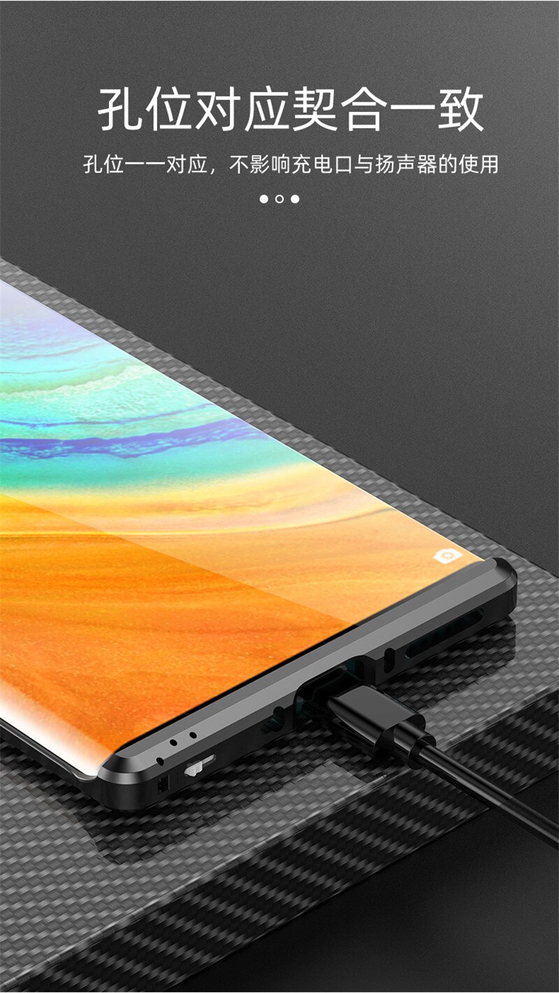 Metal kofanger cover til huawei mate 30 pro mate 20 pro ultra tynd aluminium ramme cover cover til huawei mate 20 pro mate 30 kofanger