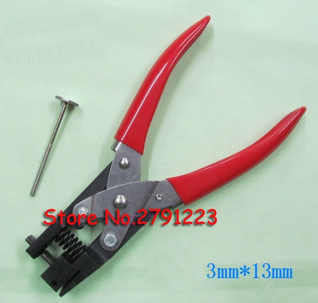 PVC Card Hand Slot Puncher Hole Punch PVC Tag Office 3*13mm flat hole