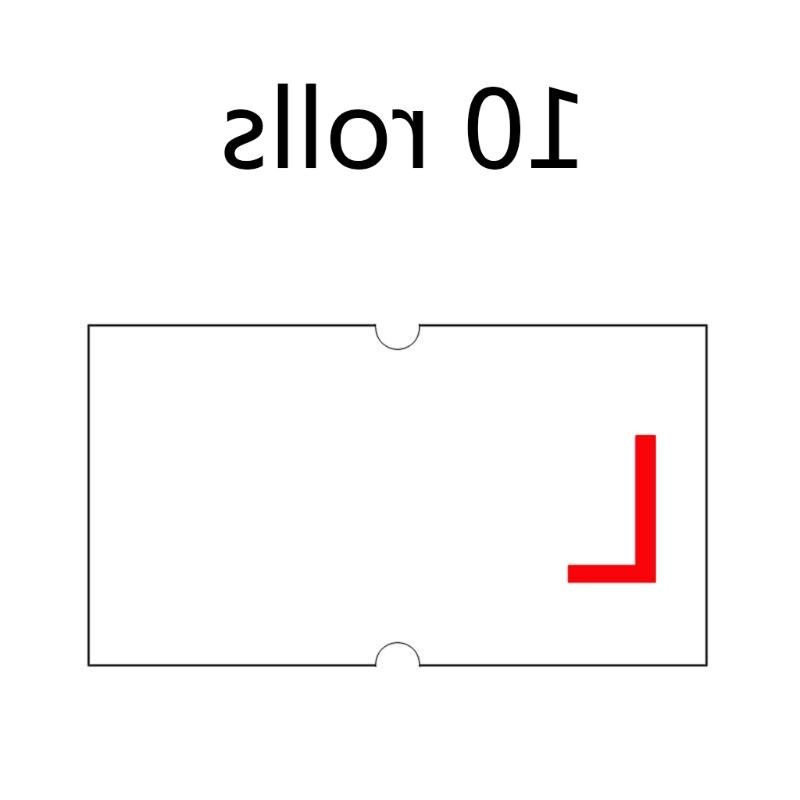 10 Rolls Price Labels Paper Labeller White Shop Price Label