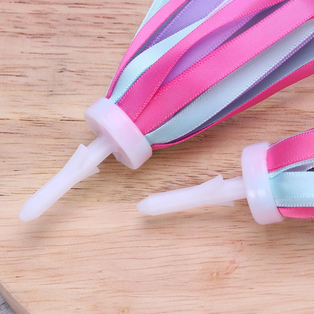 Banderoles colorées avec pompon décoratif pour enfants, guidon de vélo Scooter, pour garçons et filles, accessoires de bicyclette