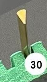 Wolfram Stahl Winkel Cutter Gravur Messer Schmuck Pneumatische Stichel Zubehör Spachtel Dreieck Metall Klingen DIY Machen Werkzeuge: WHITE