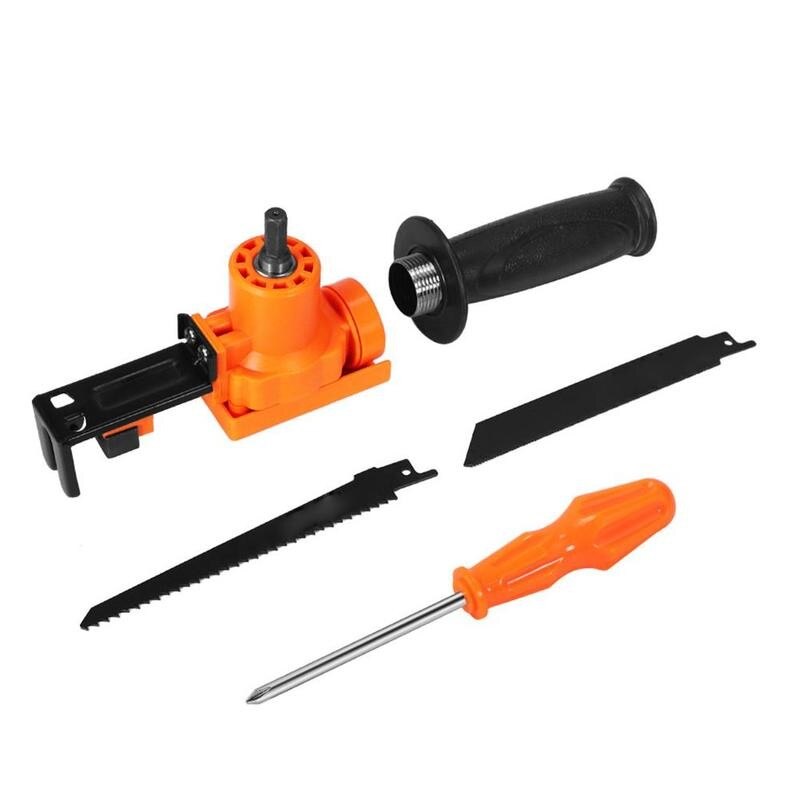 1 Set Reciprocating Saw Attachment Adapter Change Electric Drill Into Reciprocating Saw For Wood Metal Cutting