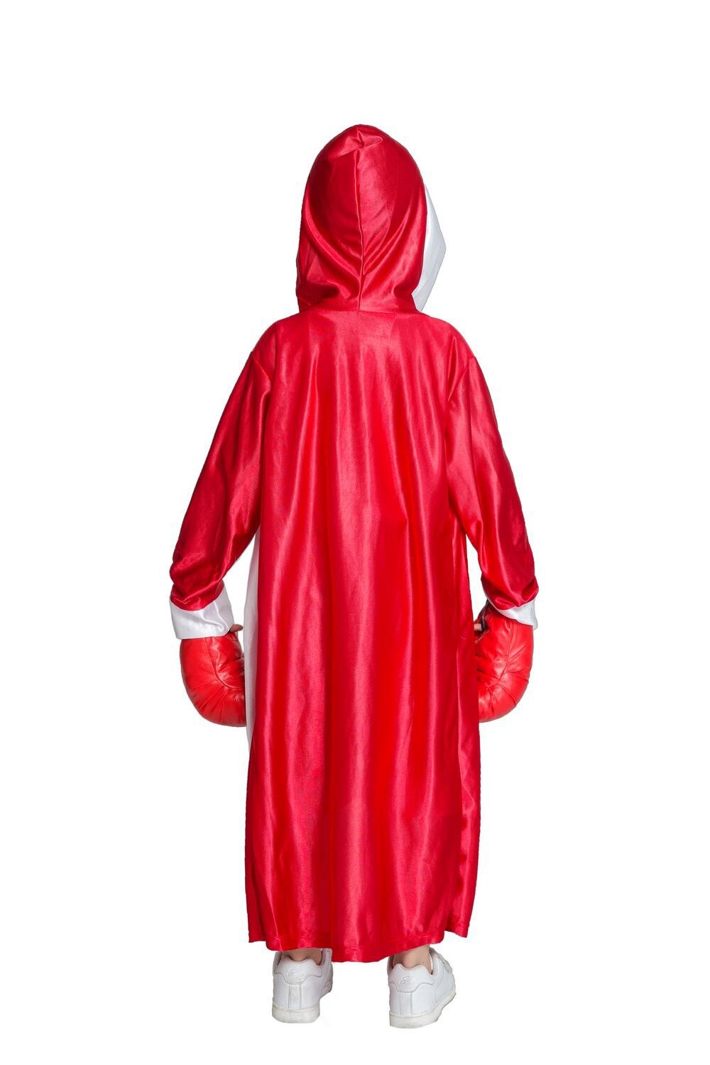 Barn blå röd svart boxare kostym halloween pojke boxning match jumpsuit med mantel kostym