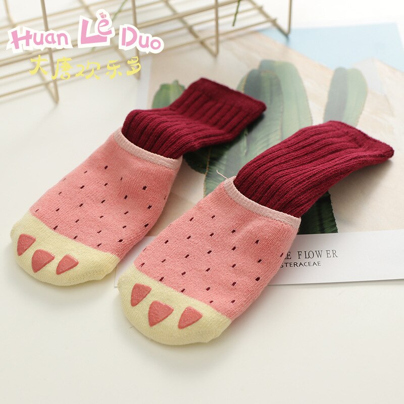2 Paren/set Winter Herfst Thicken Katoenen Baby Thuis Sokken Cartoon Jongens Meisjes Anti Slip Sokken Kinderen Floor Kids Sokken 0-4Y
