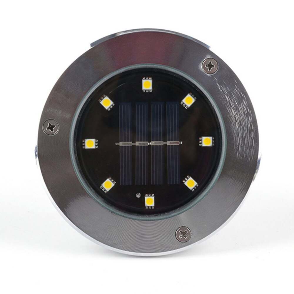 Solar Powered 8 LED Landschaft Licht Wasserdicht 0,75 W 2V Flutlicht Landschaft Garten Yard Pfad Flood Spot Licht stange