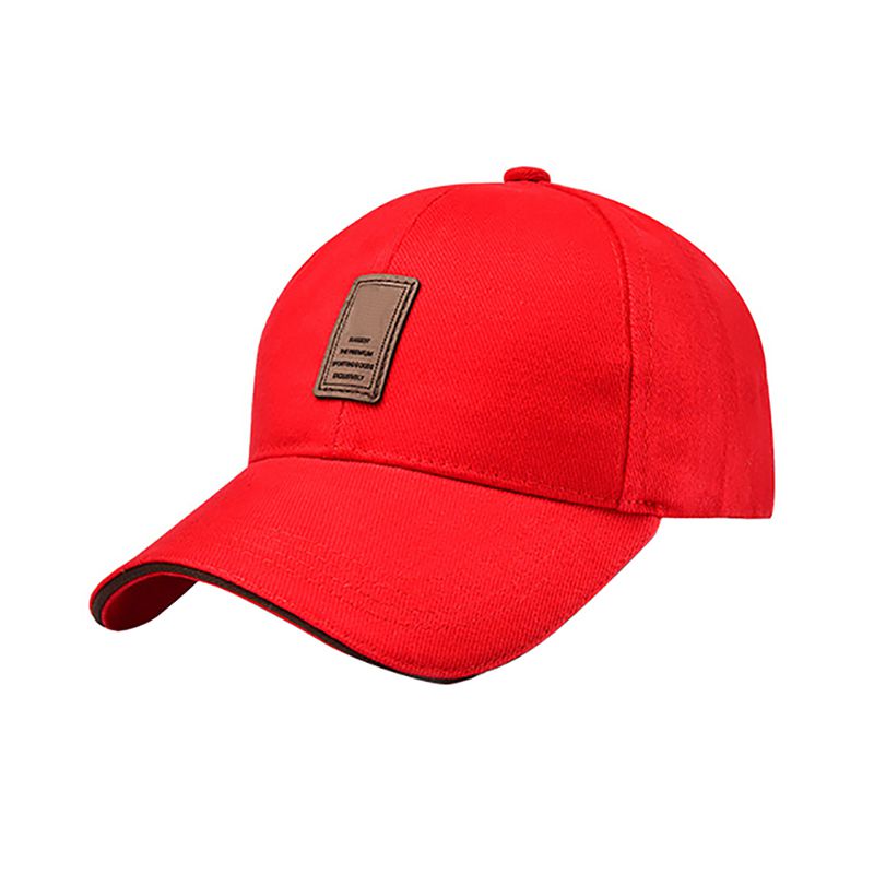 Gorra de béisbol Casual gorra para golf de algodón gorra para deportes al aire libre: Rojo