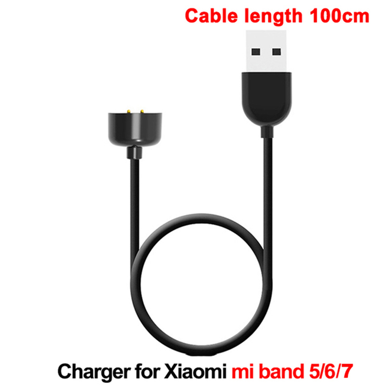 Cargador USB para Xiaomi Mi Band 7 6 5 4 3 2 Cable base de datos para MiBand 5 6 7 Pro cargador adaptador USB Cable portátil de carga rápida: Azul