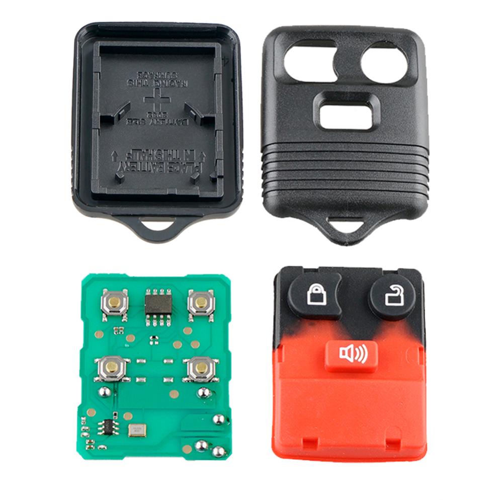 1 Pcs Replacement Keyless Entry Key Fob Transmitter 3-Button Remote Control Black Fit For Ford