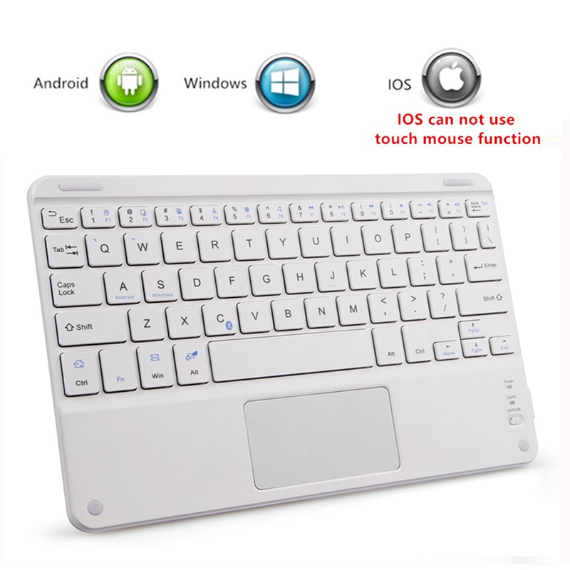 Touch Bluetooth Keyboard for Android Tablet Wireless Bluetooth Keyboard With Touchpad for iPad PC Computer Samsung Tab Tablet