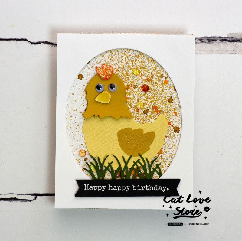 Kura kurczak zwierząt metalu wykrojniki szablony dla DIY karta papierowa robić scrapbookingu dekoracyjne rękodzieło umiera szablon robić wytłaczania cięcia nowy 2019