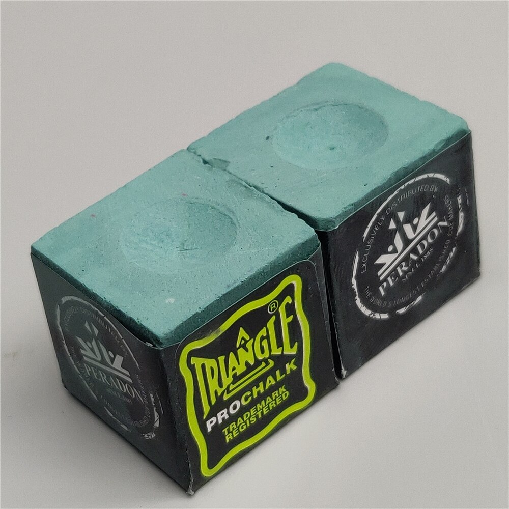 Billard Chalks 2 pcs Triangle PRO Chalks PERADON Tweeten Snooker Green Chalks Snooker &amp; Billiard Accessories: Green 2 pcs