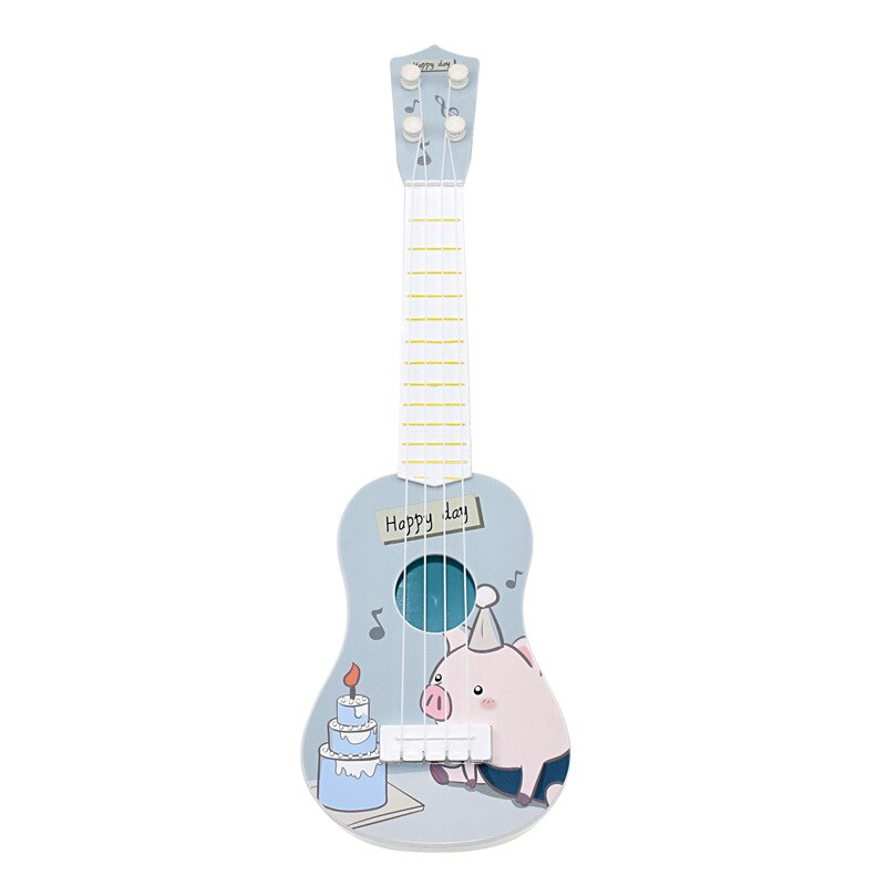 Guitar Children´s Toys Ukulele Children´s 4-String Beginner Musical Instrument Toy Educational Toy Cute Mini Guitar 4 Color: 7