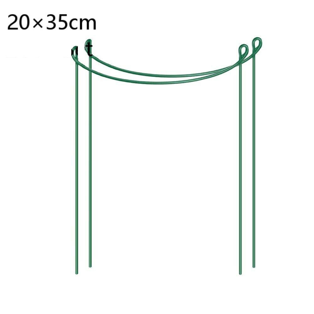 8pcs Flowers Vine Plant Support Stake Garden Stakes Plant Ring Border Support Green Plant Cage Supports Lily Peony Orchid: 4pcs / 20X35cm