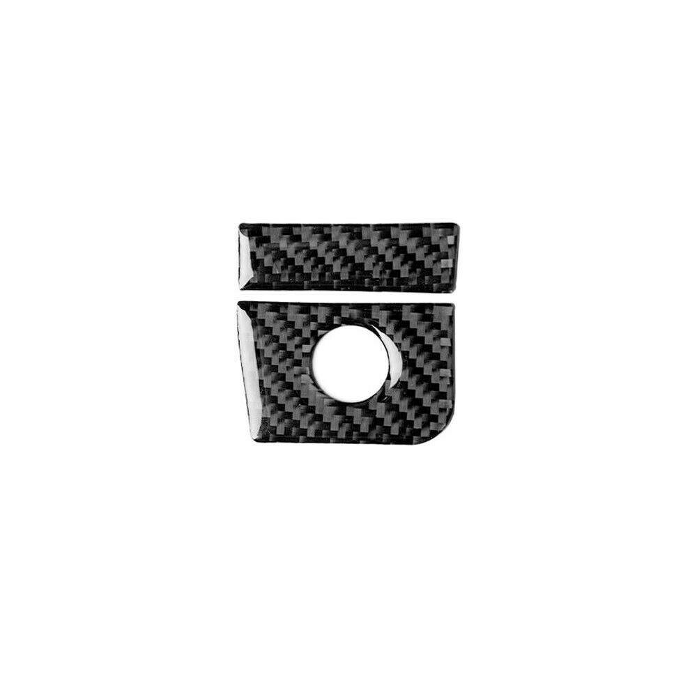 Carbon Fiber Car Inner Stickers Storage Box Switch Sticker Cover Trim For Ford Mustang Accessories