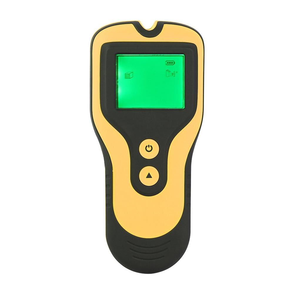 Metal Detector Backlit Black AC Wood Finder Cable Wires Depth TrackerUndeground Sturs Wall Scanner LCD HD Display Beep: YELLOW