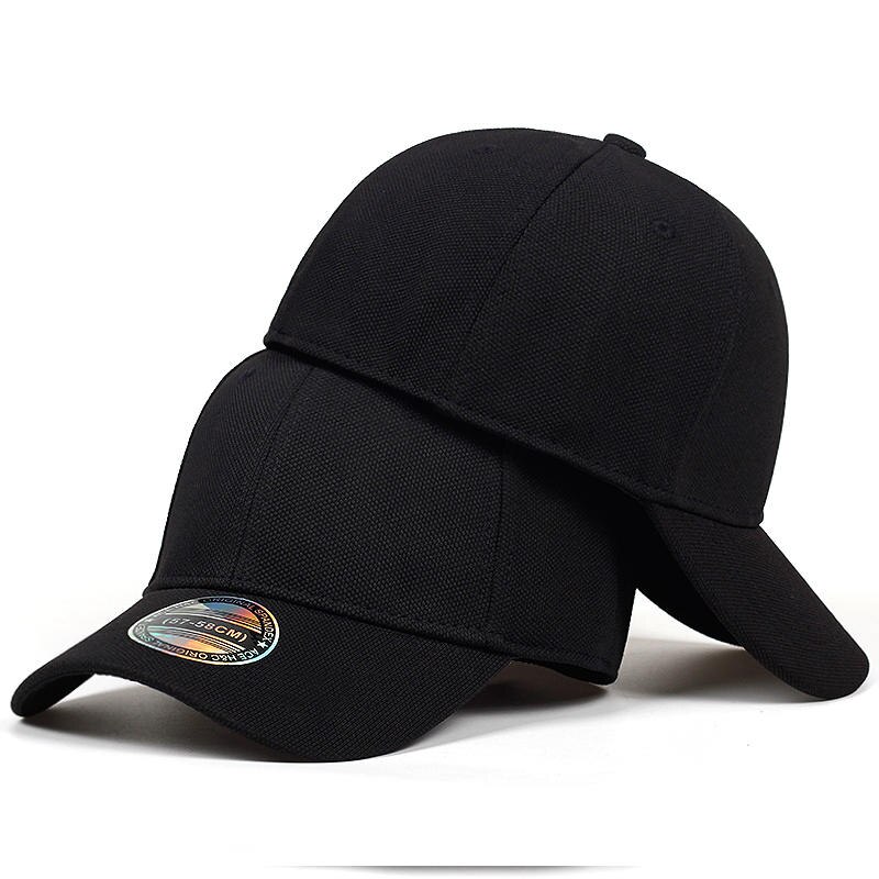 Boné de beisebol de alta qualidade dos homens snapback bonés homens fechados boné completo mulheres gorras osso masculino camionista chapéu casquette osso garros: black