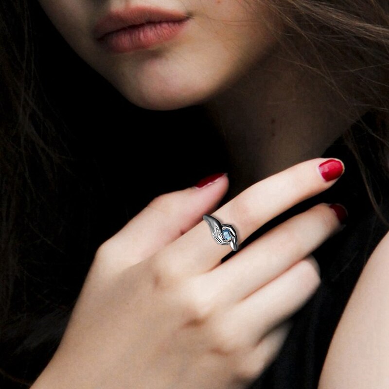 Neue Kreative Liebe Für Immer Finger Hand Ring Romantische Liebe Umarmung Hand Ringe Für Frauen Männer Modeschmuck