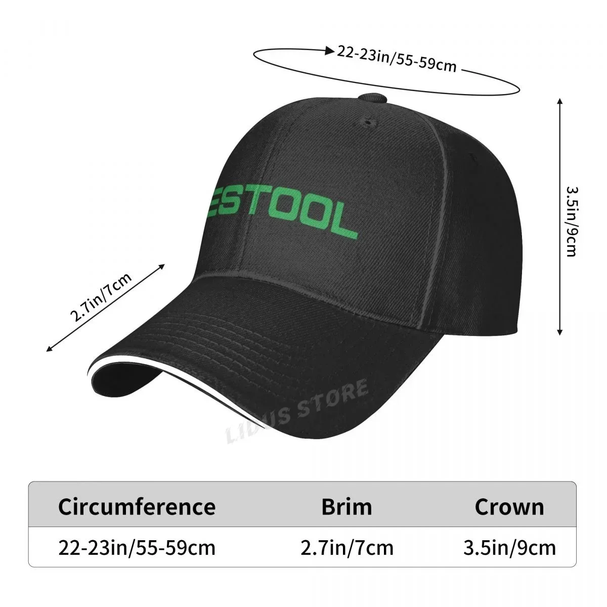Festool Tools Baseball Caps Unisex Casual Festool Hats Cotton Adjustable Cap