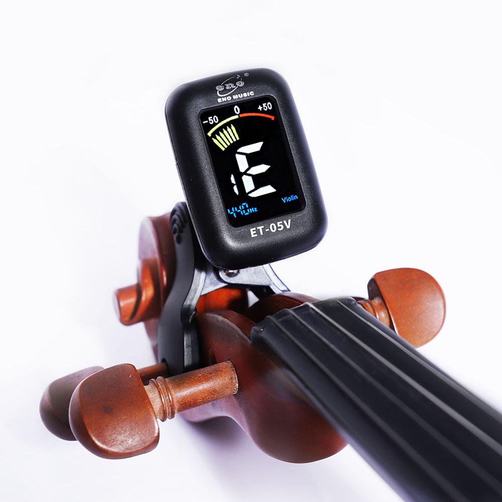 2022 Mini Violin Tuner Electronic Display ENO ET05V Viola Cello Clip-on Tuner Portable Violin Parts MUSIC INSTRUMENT: Default Title