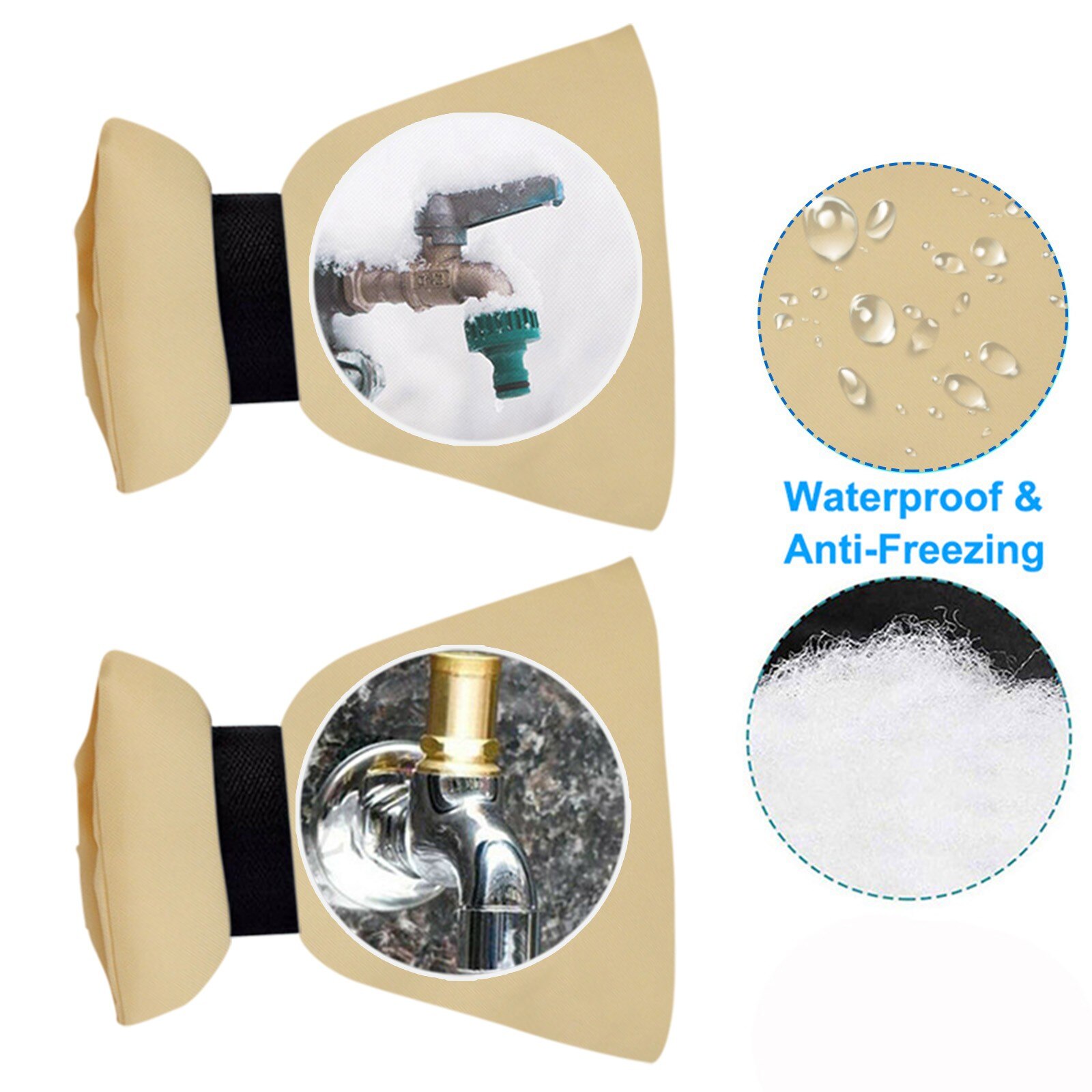 1Pcs Winter Outside Tap Waterproof Water Faucet Cover Sleeves Freeze Protection Socks Garden Thermal Ice Frost