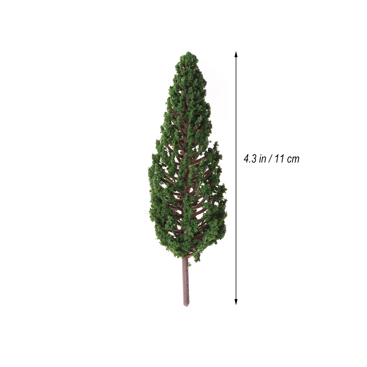 NICEXMAS 10pcs Model Trees Simulation Park Street Diorama Scenery Layout Miniature Landscape Scenery Home Garden Decoration: 11cm