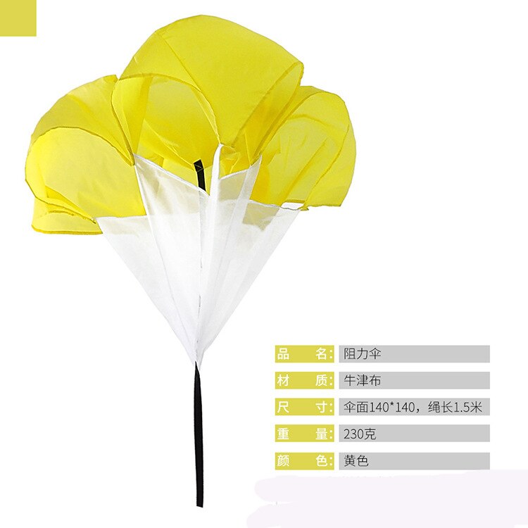 Track Field Training Speed Vertraging Parachute Slepen Resistenza Del Paracadute Kind Running Slepen Parachute Fitness Paraplu: Yellow