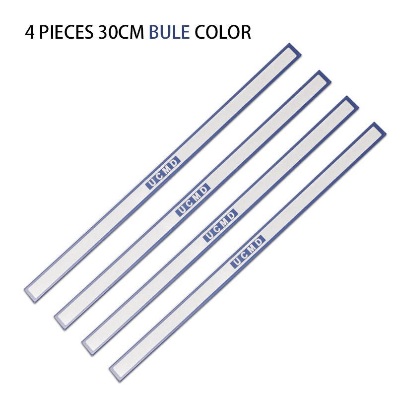 Super Starke Magnetische Streifen Stange Halfter Magneten für Kühlschrank Whiteboard Tafel Bekanntmachung Bretter Küche Kühlschrank Aufkleber: 4 Stücke Blau 300mm