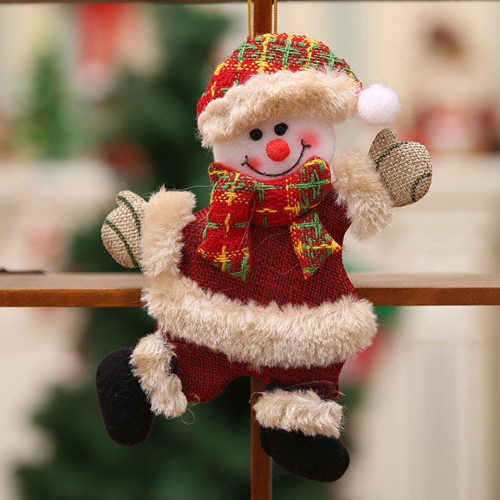 Kerst Hang Decoratie Kerstmissneeuwman Boom Opknoping Ornamenten Kerstman Elanden Rendieren Speelgoed Doll Hang Decoraties #40