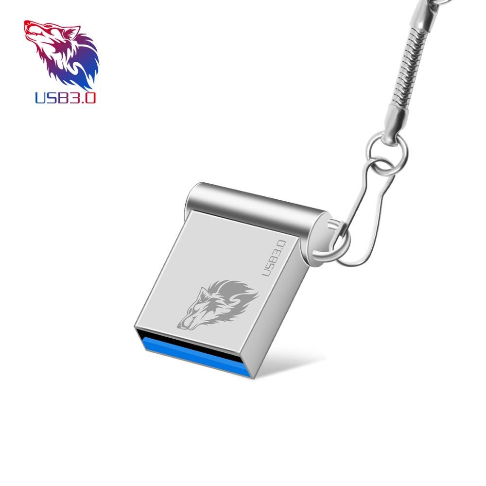 Unidad flash usb Super thiny, 64 gb, 32 gb, alta velocidad, usb 3,0, metal plateado, 16gb, 8gb, 4 gb: 256 GB / silver