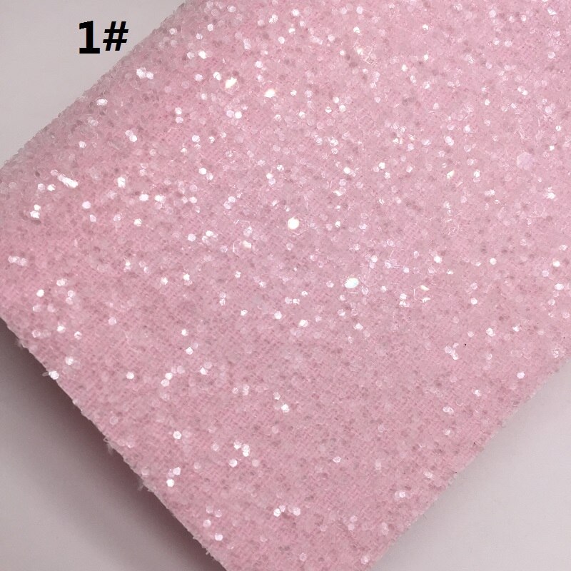 Mini Roll 30x134CM ROZE Glitter Fabirc, Chunky Glitter Leer, glitter Leer Roll Voor Maken Bows LEOsyntheticoDIY SK274: 1
