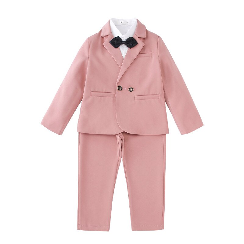 Jongens Casual Pak Set Herfst Kinderkleding Party Verjaardag Prestaties Jurk Kostuum Kinderen Blazer Broek 2 Stuks Kleding Sets