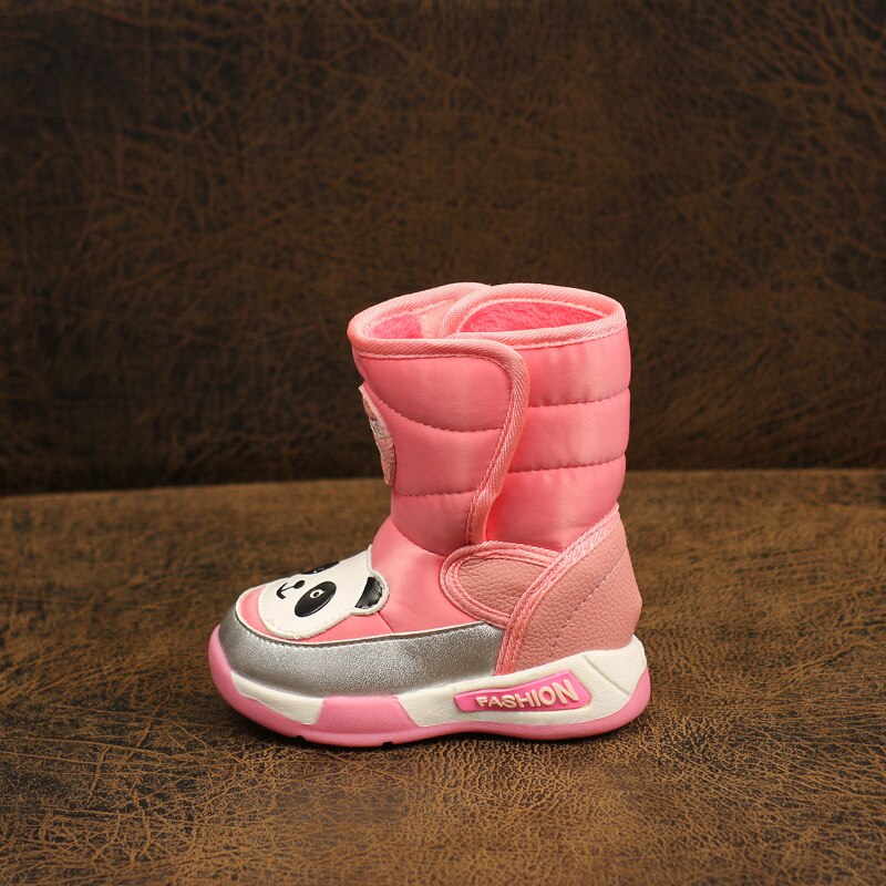 Chaussures pour enfants, bottes de neige pour garçons et filles, bottes imperméables pour enfants, bottes chaudes jusqu'aux genoux et en coton pelucheux