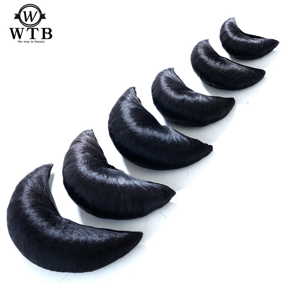 WTB nero Dei Capelli Chignon Sintetico Veloce Panino Coque Cabelo parrucchino Capelli panino pad nero corno di Bue PARRUCCA