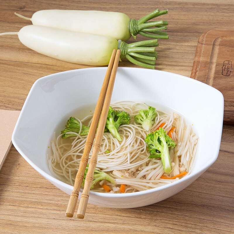 Ramen Bowl Servies Kom 2 Stuk Porseleinen Kommen, Thuis Japanse Ramen Soep Kommen Grote Thuis Soep Serveerkom Creatieve Grote Keramische Kom for Udon en Salade-700ml (Size : 1500ml