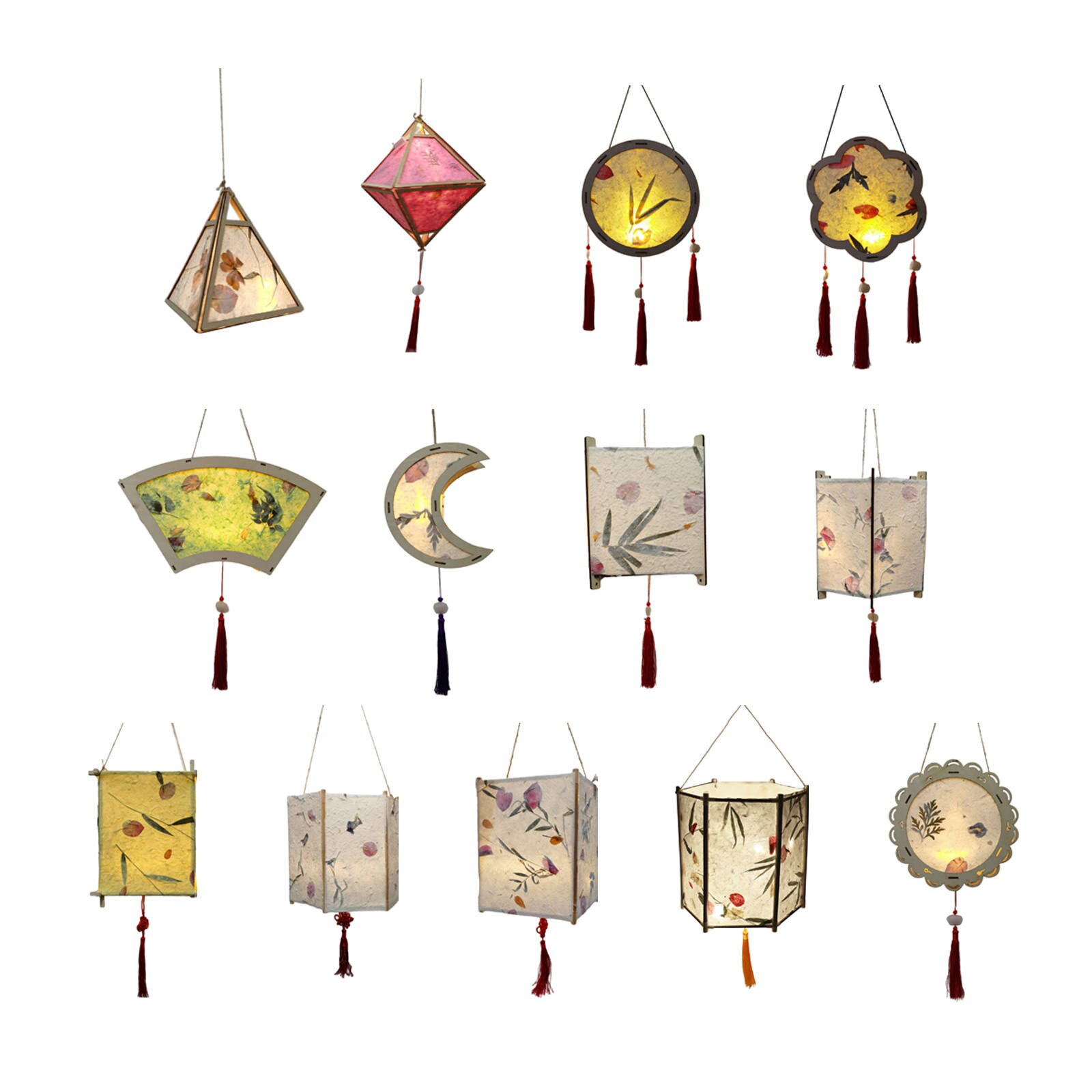 Chinese Portable Decorative Material Kit Lantern Light Lamp for