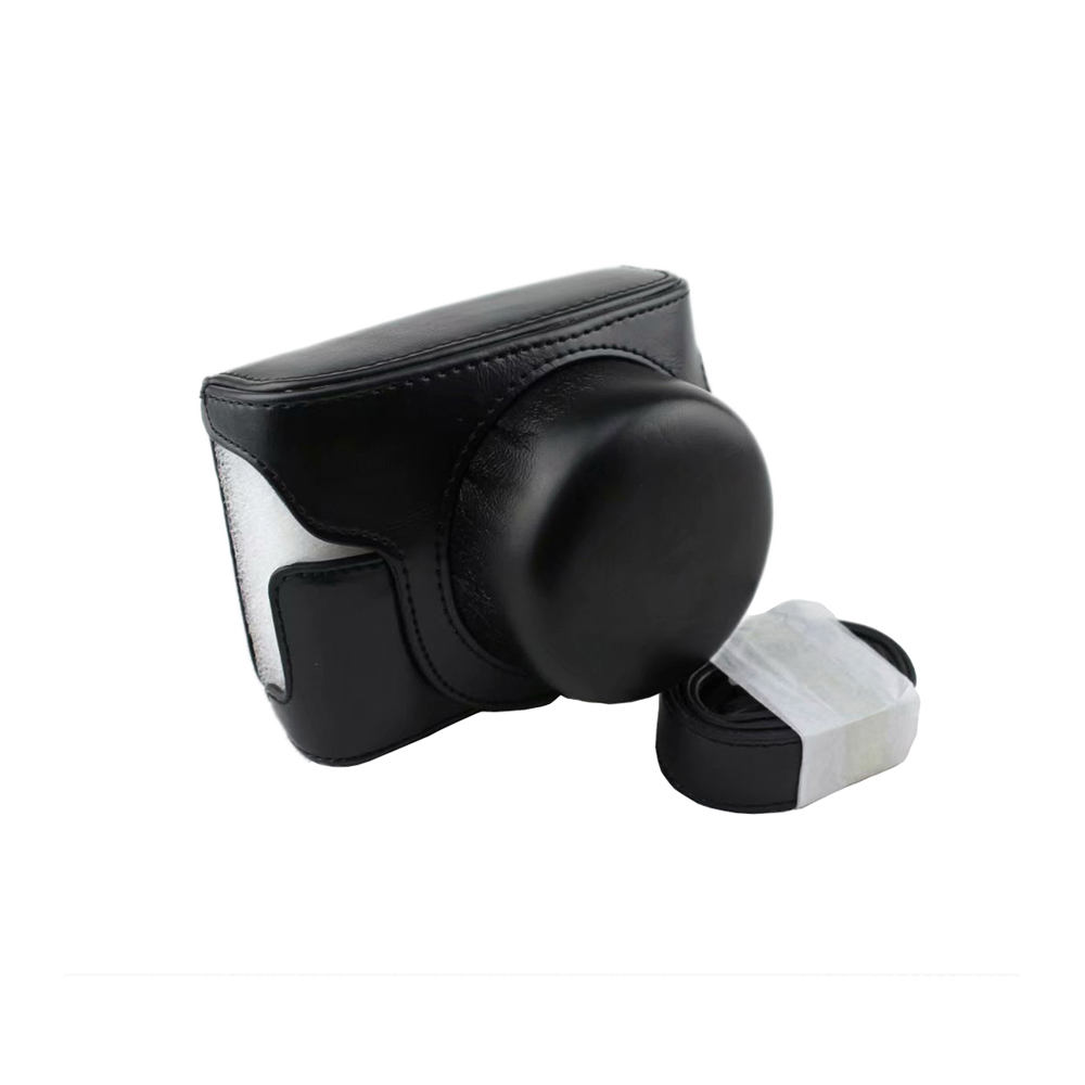Étui pour appareil photo numérique Panasonic Lumix DC-GF10, housse complète en cuir PU à ajustement précis, pour GF9 GF8 GF7 GX900 GX950 GX850 GX800: Black