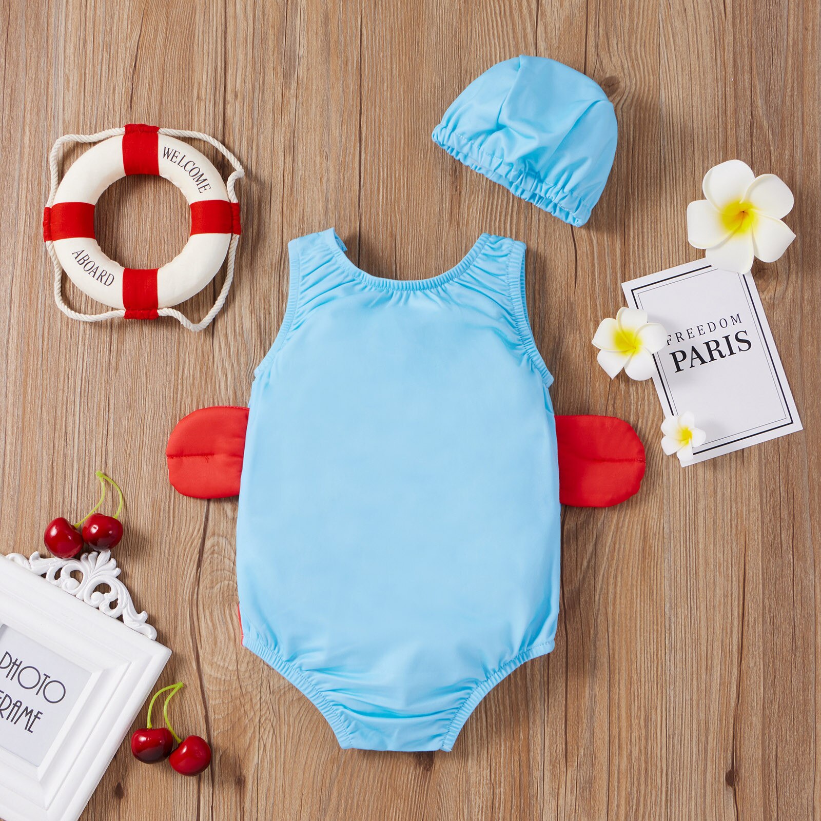 Maillot de bain en forme de baleine pour petites filles de 1 à 5 ans, ensemble une pièce avec chapeau et dessin animé, vêtements de plage, 2 pièces